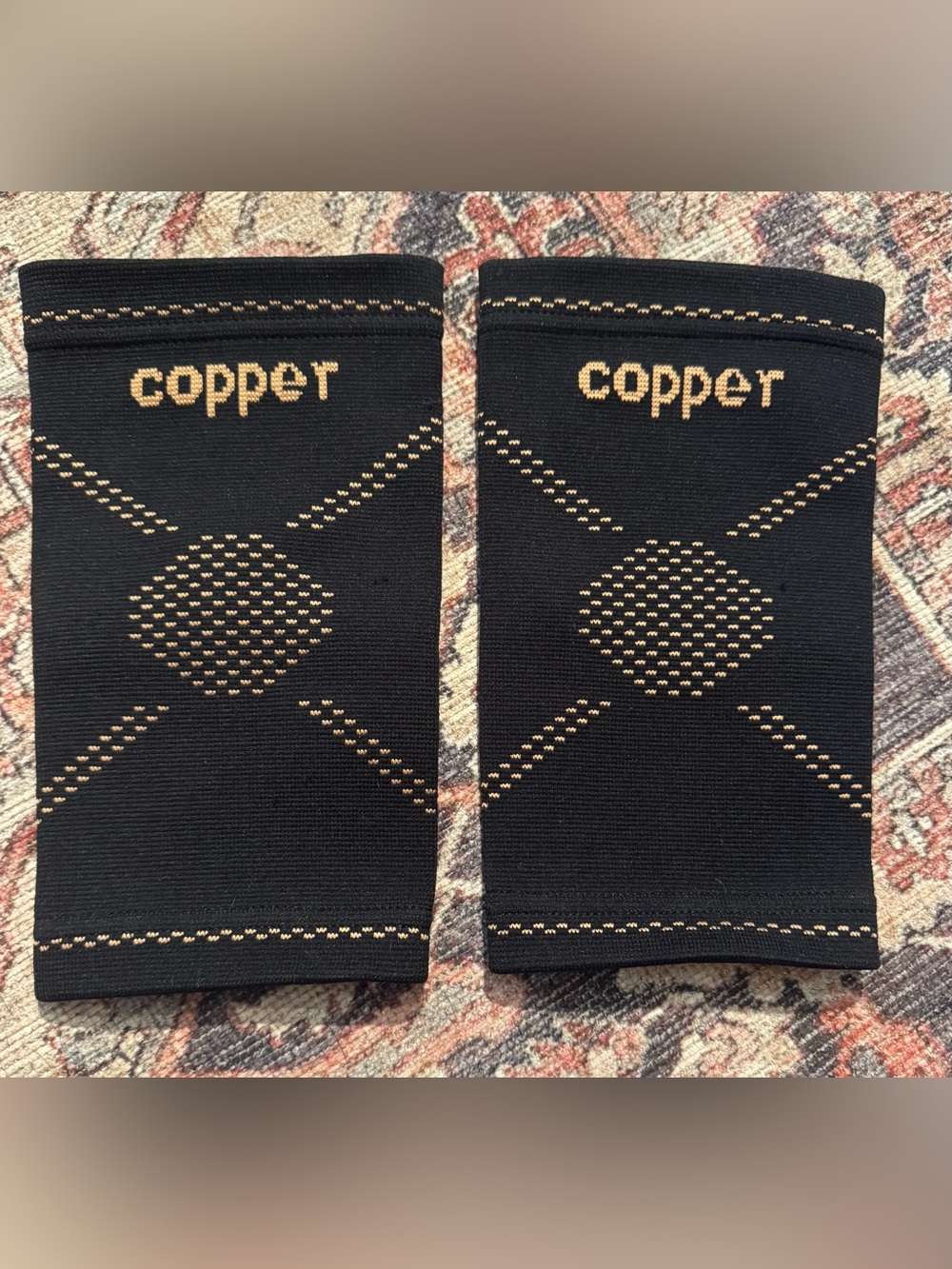 Copper Knee Brace Compression Sleeves Medium